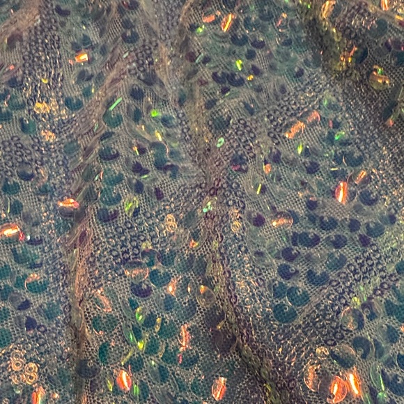 MNK Blue Sequin Prom Dress jr. - Picture 4 of 10